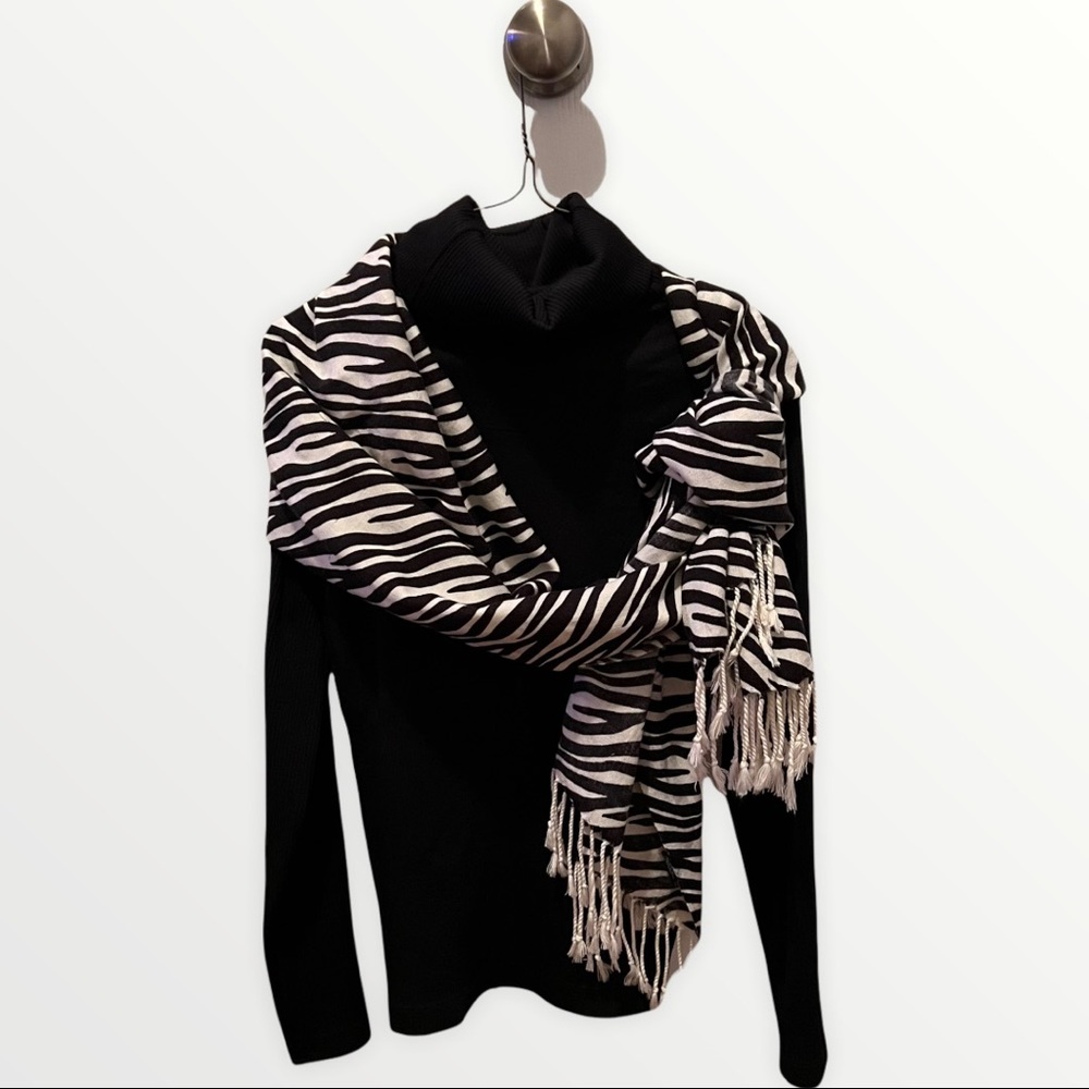 Zebra Print Pashmina Shawls/Wraps/Scarf